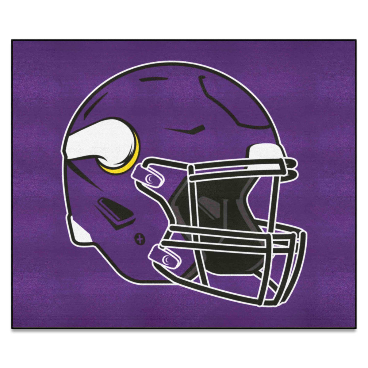 FANMATS 5765 Minnesota Vikings Tailgater Rug - 5ft. x 6ft. Sports Fan Area Rug, Home Decor Rug and Tailgating Mat - Vikings Helm