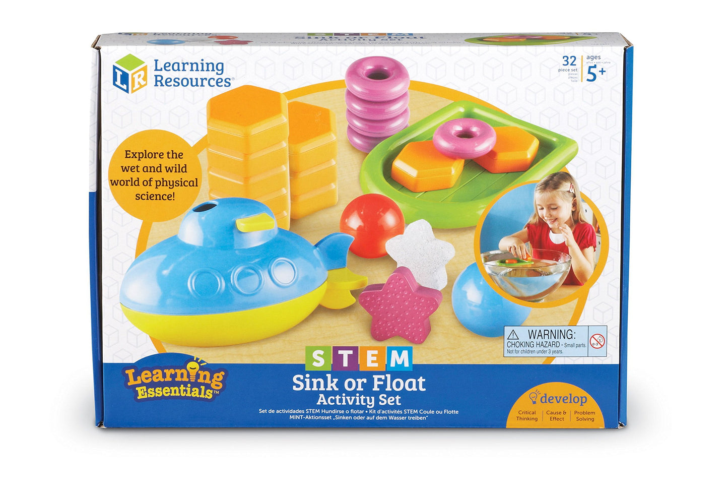 Learning Resources Stem Sink Or Float Activity Set, Early Science Concepts, 32 Pieces, Ages 5+