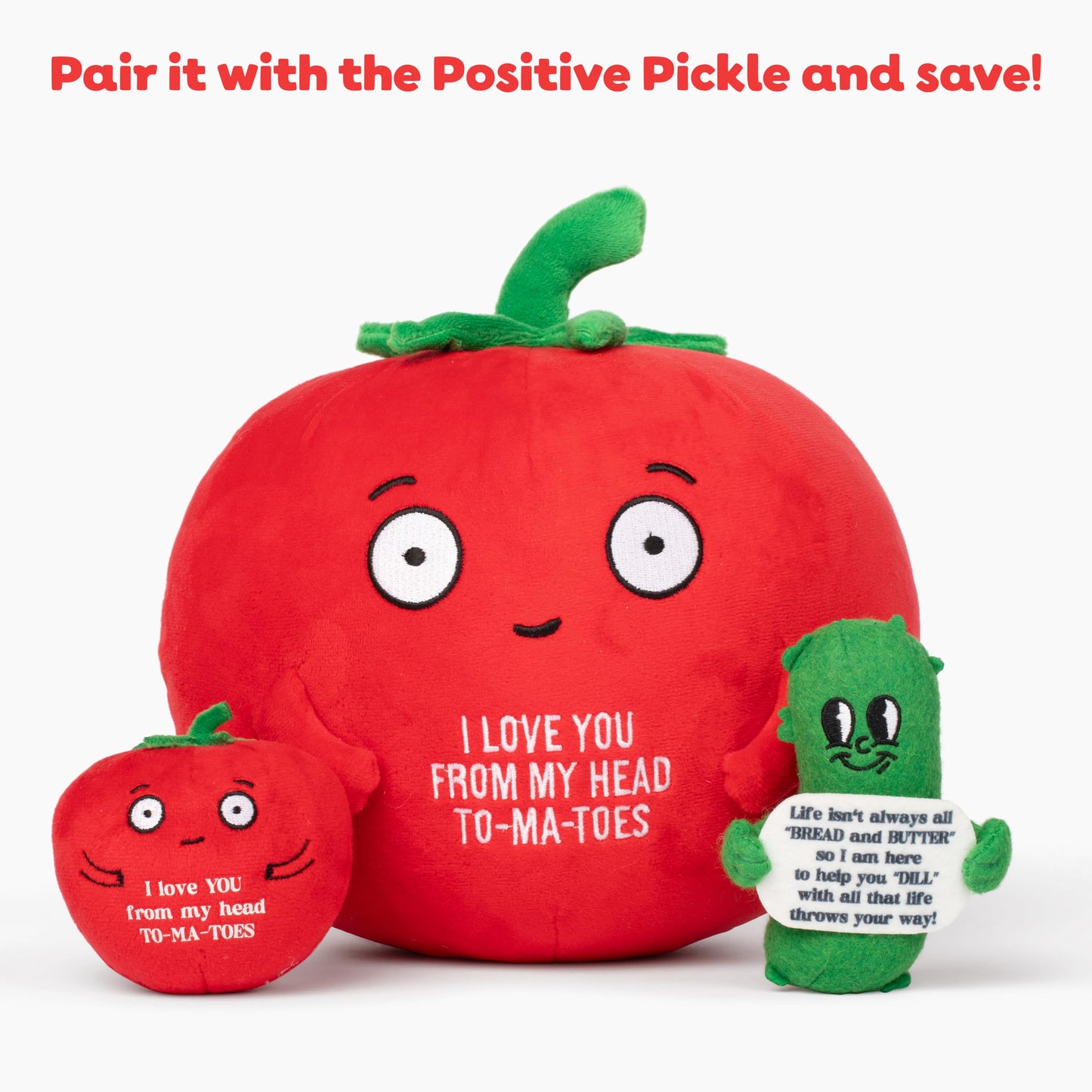 Bee! Tender Tomato Plushie - Super Soft Stuffed Animal, Red, Plush, Model TT1 - Perfect Gift for Loved Ones and Kids