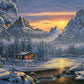 Buffalo Games 1000 Piece Jigsaw Puzzle - Evening On Mountain Lake, Multicolor, Precision-Cut, 26.75 x 19.75 inches, Model 13908