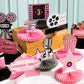 Chinco 12 Pcs Movie Honeycomb Centerpiece Movie Night Party Decoration Microphone Ticket Star Video Paper Centerpiece Sign Movie