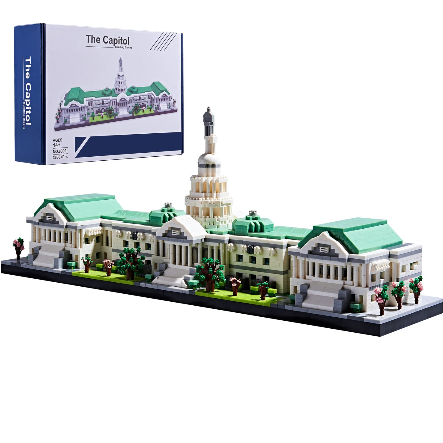Lukhang Gift Architecture Capitol Building Model Set - 3630Pcs | Micro Blocks | Detailed Designs | Display-Worthy | Great Gift F