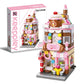 Qman Girls Building Blocks Toy Dream Dessert House Building Kit Street-View Construction Educational Toy For Girls Age 6-12 And Up (344 Piece)