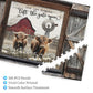 TREKTOTS Highland Cow Jigsaw Puzzle, 500 Pieces, Wooden, White, Rustic Farm Scene, Relaxing Nature Art, Perfect Gift for Adults