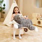 Ikasa Giant Striped Cat Stuffed Animal Plush Toy,Large Kitten Big Jumbo Soft Toys,30' Huge Size Cute Plushy Fluffy Fat Plushie,Gifts For Kid