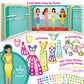 Imagimake DIY Magnetic Dress-Up Indian Princess Toys - 30 Magnetic Dresses & Accessories for Kids, Multicolor