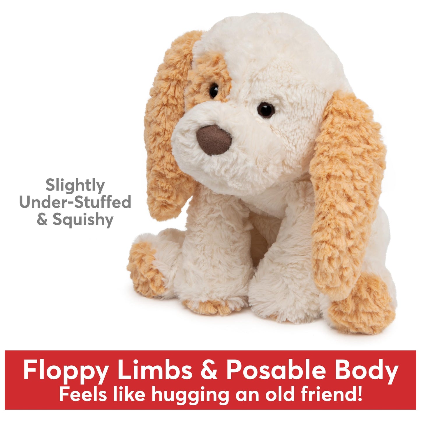 GUND Cozys Collection Puppy Plush Stuffed Animal, Tan/Cream, 10", Polyester, Model 6058950, Ages 1 and Up