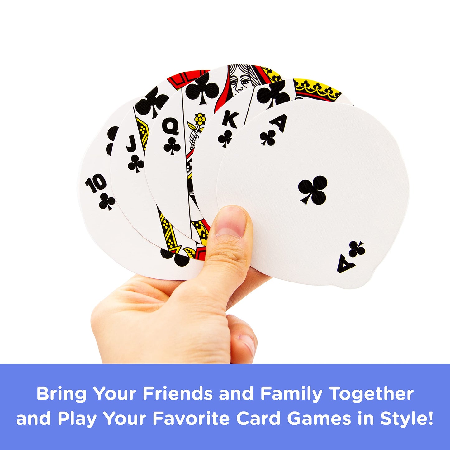 Gamago Cookie Playing Cards - Cookie Shaped Deck Of Cards To Play Your Favorite Card Games For Birthdays, Stocking Stuffers, Whi