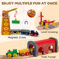Sainsmart Jr. 112-Piece Wooden Train Set For Toddler – Double-Sided Train Tracks, Compatible With Brio, Thomas, Melissa & Doug – Perfect Wood Toy For Boys And Girls