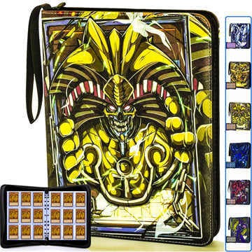KarlyPro 990+Pockets Trading Card Holder Binder with Zipper for Y-G-O Cards  MTG  TCG Cards  990 Cards Capacity