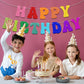 Pre-Strung Rainbow Happy Birthday Banner - No Diy - Colorful Rainbow Birthday Party Banner Decorations, Colorful Glitter Birthda