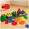 Eitheo Geometric Angle Blocks For Kids | 26 Pcs Montessori Sorting & Stacking Educational Toy | Colorful Shape Sorter Puzzle For