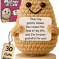 Mother-in-Law Birthday Gifts- Handmade Crochet Potato Doll with 30 Loving Signs for Mother In Law for Christmas, Birthday Apprec