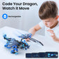 Sillbird Dragon Building Kit - Remote Control STEM Toy for Kids, 549 Pieces, Blue, Ages 8-12, Plastic Construction
