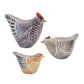 Melrose 85479 Chicken Figurine, Set of 3, 4.25-inch Height, Resin