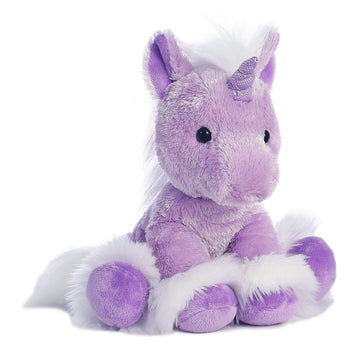 Aurora® Enchanting Fantasy Dreaming Of You™ Unicorn Stuffed Animal - Mythical Companion - Imaginative Adventures - Purple 12 Inches