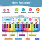 Floor Piano Mat For Kids – Large 4Ft. Portable Play Mat – 24 Keys, 8 Inbuilt Sounds – Completed Set With 2 Maracas, Tambourine, And Flute – Ideal Gift For Ages 3+ – Non-Slip, Compact & Portable - Usa