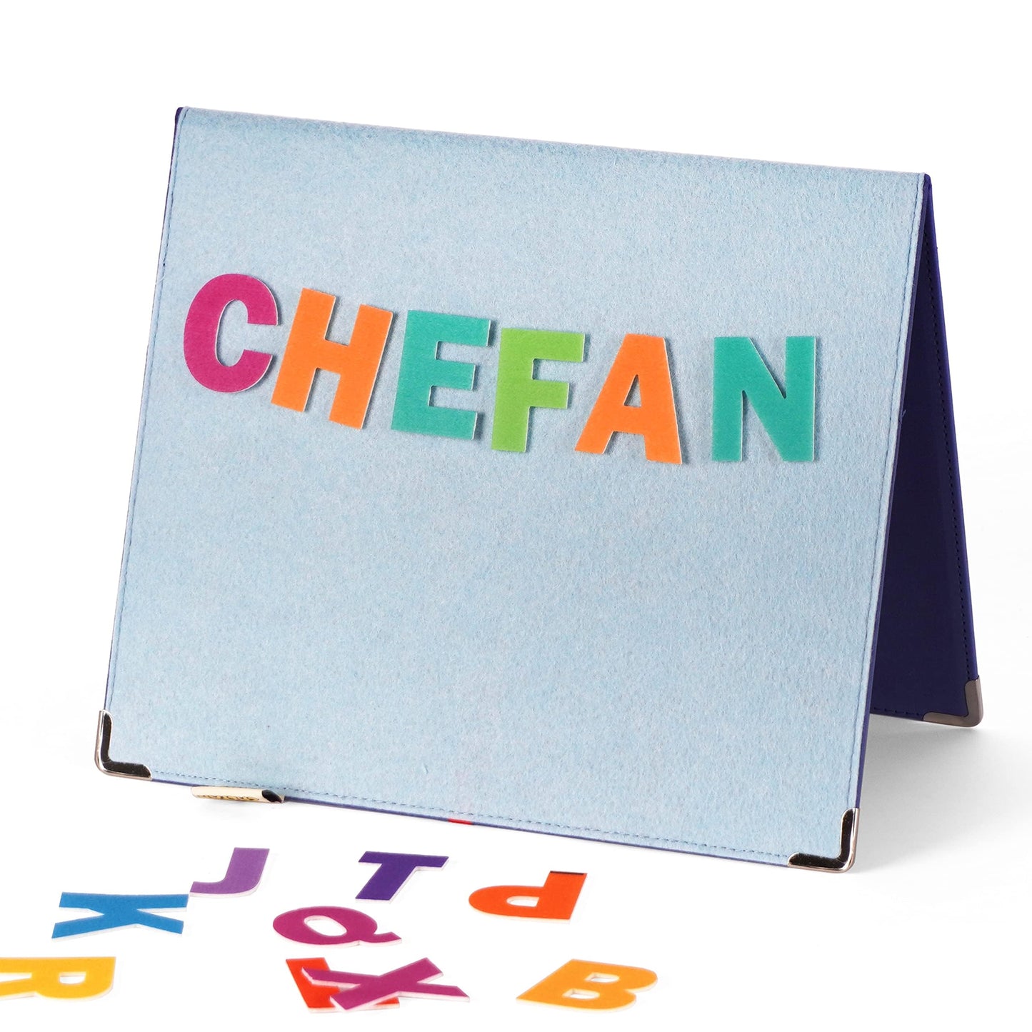 CHEFAN Foldable Felt Board for Toddlers 22 x 13 FreeStanding Flannel Board for Kids as Learning Board for Preschool Classroom an