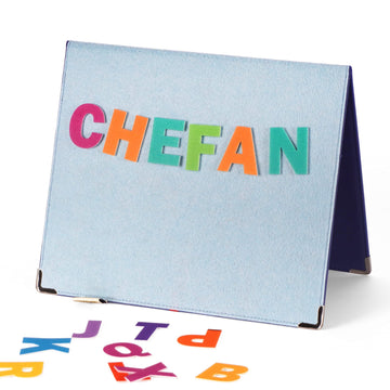 CHEFAN Foldable Felt Board for Toddlers 22 x 13 FreeStanding Flannel Board for Kids as Learning Board for Preschool Classroom an