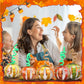 Mooliwe 30 Set Fall Pumpkin Crafts Bulk Religious Christian Craft Kit DIY Autumn Paper Fall Tree Ornaments for Thanksgiving Hall