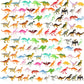 Pau1Hami1Ton Mini Dinosaur Toys For Kids 3-5,117 Pack Realistic Toddler Dinosaur Toy Set,Educational Dinosaurs For Kids 3-5,Perf