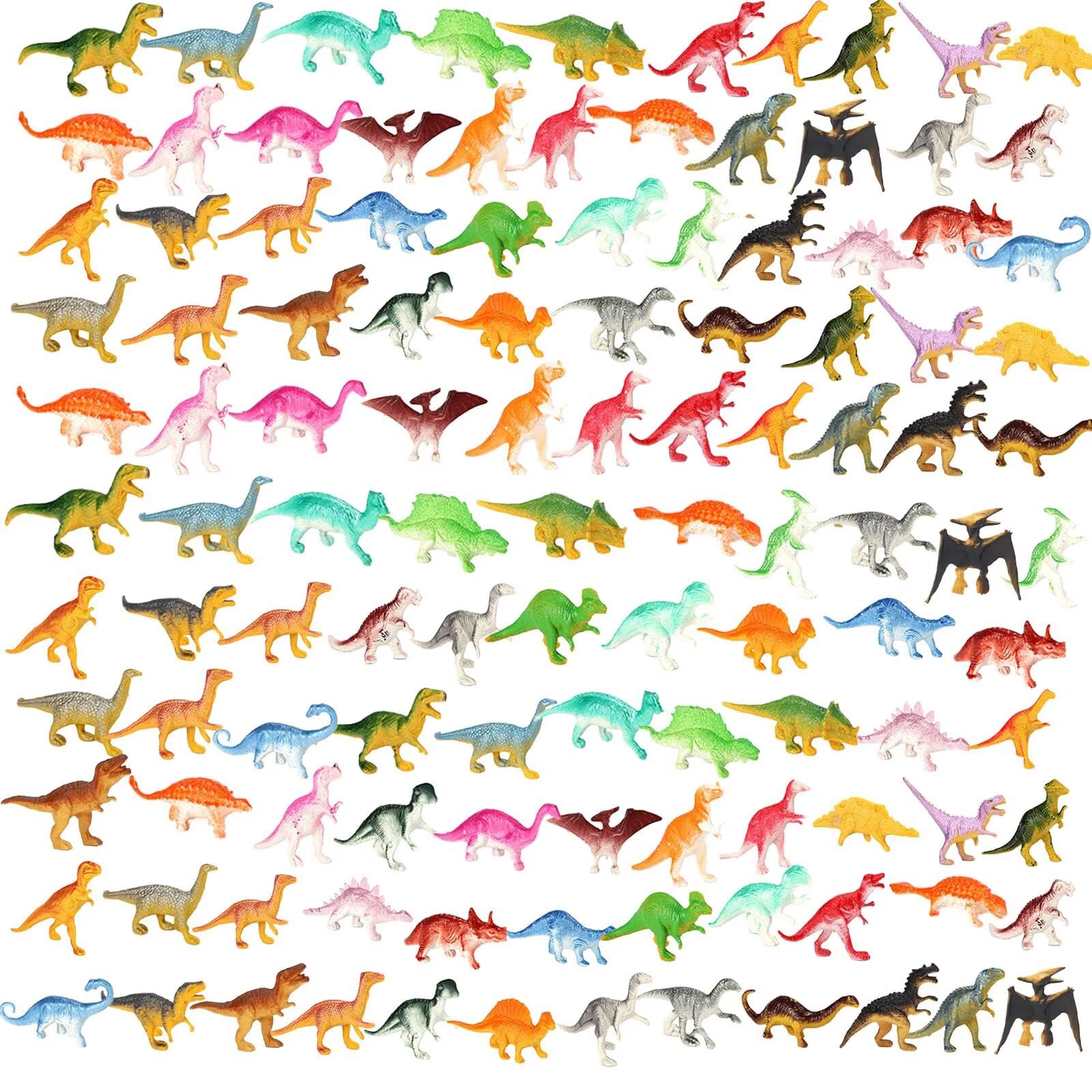 Pau1Hami1Ton Mini Dinosaur Toys For Kids 3-5,117 Pack Realistic Toddler Dinosaur Toy Set,Educational Dinosaurs For Kids 3-5,Perf
