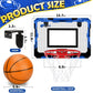 Indoor Basketball Hoop Set for Kids and Adults - Wall Mounted 6'' Mini Hoop for Door, Room, Bedroom - Over The Door and Outdoor