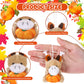 Blueweenly 12 Pcs Small Thanksgiving Stuffed Animal Fall Mini Animal Plush Toys Autumn Small Animal Plush Keychains Tiny Thanksg