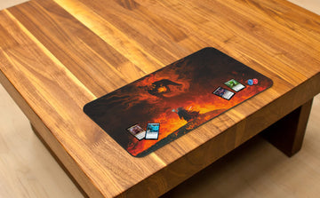 Paramint The Shadow And The Flame (Stitched) - Mtg Playmat By Anato Finnstark, Lotr Lord Of The Rings - Compatible With Magic The Gathering Playmat - Play Mtg, Yugioh, Tcg - Original Designs
