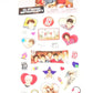 One Direction Set of 25 Full Color Stickers - Multicolor, Plastic, 6" x 10.5" Sheet