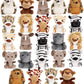 Spoilu Small Stuffed Animals Bulk, 24 Pieces Cute Plushies, 4.5 Inch Mini Forest Animal Plush Toys, Party Favors, Stocking Stuff
