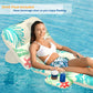 Jasonwell Inflatable Pool Float mature-themed - Pool Floaties Lounger Floats Floating Chair Raft with Adjustable Backrest Cup Holders Water Floaty Lake Lounge Tanning Floats Beach Party Toys for mature-themeds Kids