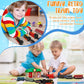 Hanaive 3 Sets Train Toys Mini Simulation Steam Toys Small Retro Steam Train Model Pull Back Set Diecast Locomotive Model Set fo