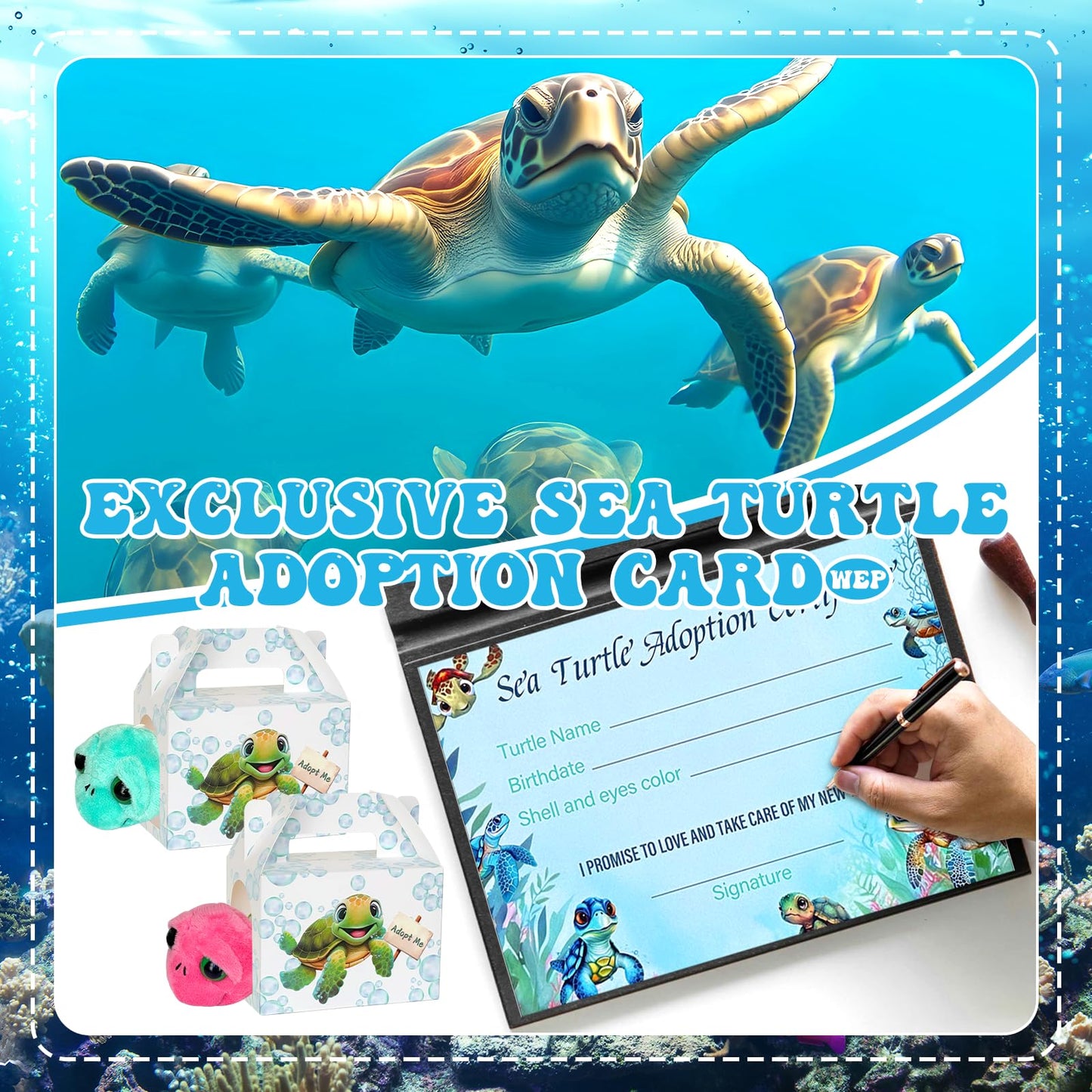 37 Pcs Adopt a Turtle Party Favors Include 12 Small Turtle Plushies 12 Adoption Cards 12 Adopt a Pet Boxes 1 Adoption Sign for A