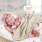 Aori Lifelike Reborn Baby Dolls - 20-Inch Realistic Newborn Real Life Baby Girl Doll with Poseable Limbs and Feeding Kit  Set for Kids 3+