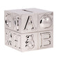 Creative Gifts International Pewter Abc Block Bank For Kids, Newborn Gift, Silver, 3      X3      X3      , Shiny Non-Tarnish Ni