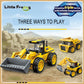 Little Froggy 3In1 Construction Vehicle Toy Features Engineering Excavator Dump Truck Loader Compatible With Lego Blocks Kid'S S