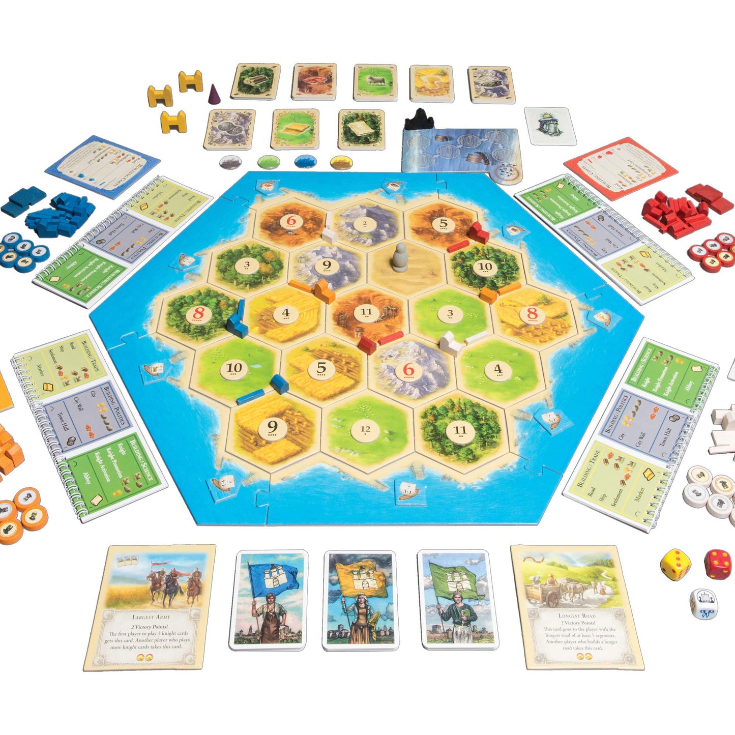 CATAN Cities & Knights Board Game Expansion - Strategy Game for 3-4 Players, Ages 12+, 90 Min Playtime, Various Colors, Model CN1077