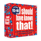 Hygge Games I Should Have Known That Trivia Game - Yes or No Edition, Red, Box Size 5.7 x 5.7 x 1.8 inches, Model 21224
