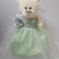KINNEX COLLECTIONS SINCE 1997 20 Quince Anos Quinceanera Last Doll Teddy Bear with Dress (Centerpiece) ~ ARC16831-8 (Pistachio)