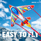 Sgftre Kite Airplane Kite For Kids And Adults, Easy To Fly With Durable Fiberglass Frame, Outdoor Fun Sports Plane Kite With Han