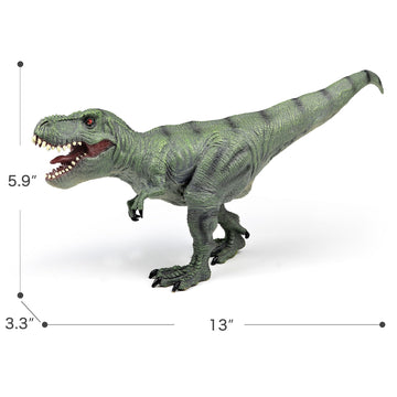 Recur 13' Tyrannosaurus Rex Dinosaur Toys - Realistic T-Rex Action Figure Toy Jurassic Trex Figurine Model Prehistorical World For Kids Boys Girls 3+