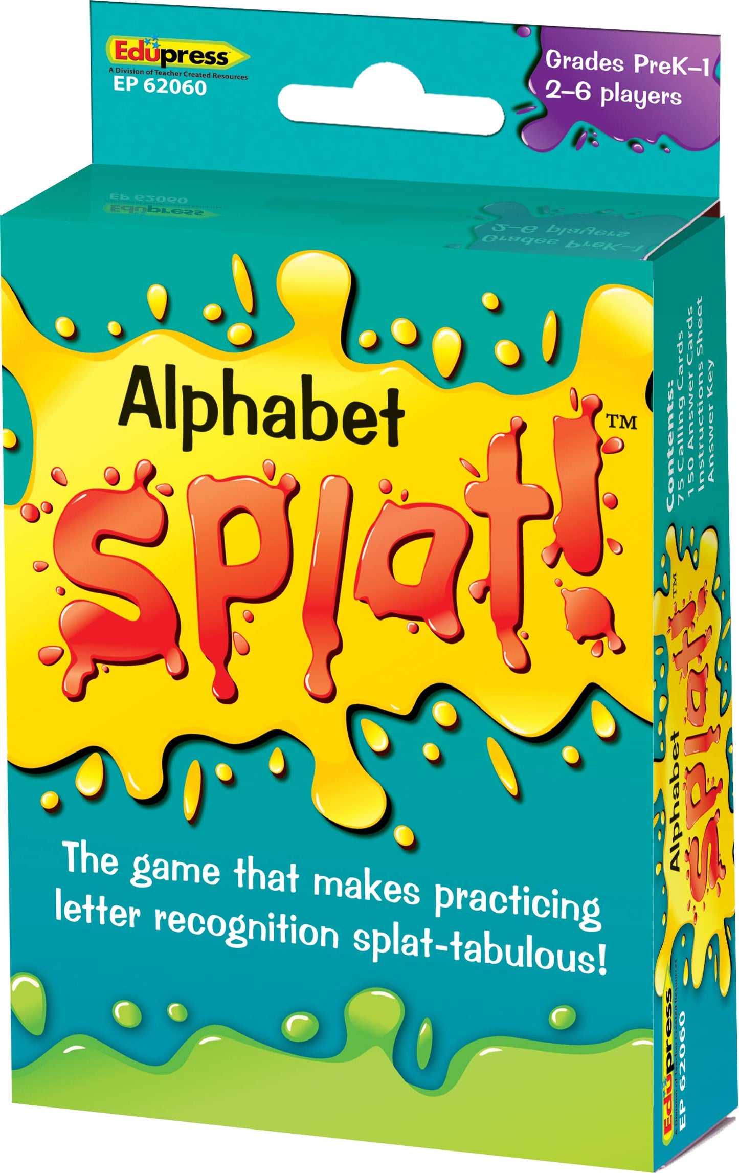 Teacher Created Resources Alphabet Splat Game 6 5/8'' X 3 5/8'' X 1 1/4''