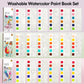 3Pack Watercolor Paint Coloring Books, 20-Page Pocket Painting Pictures Drawing Arts Set Graducation Birthday Gifts for Toddlers