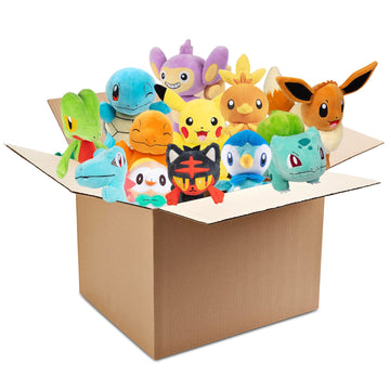 Pokemon 8'' Plush Mystery Blind Box 2-Pack - Receive 2 Assorted Figures & Starters - Officially Licensed - Authentic Stuffed Ani