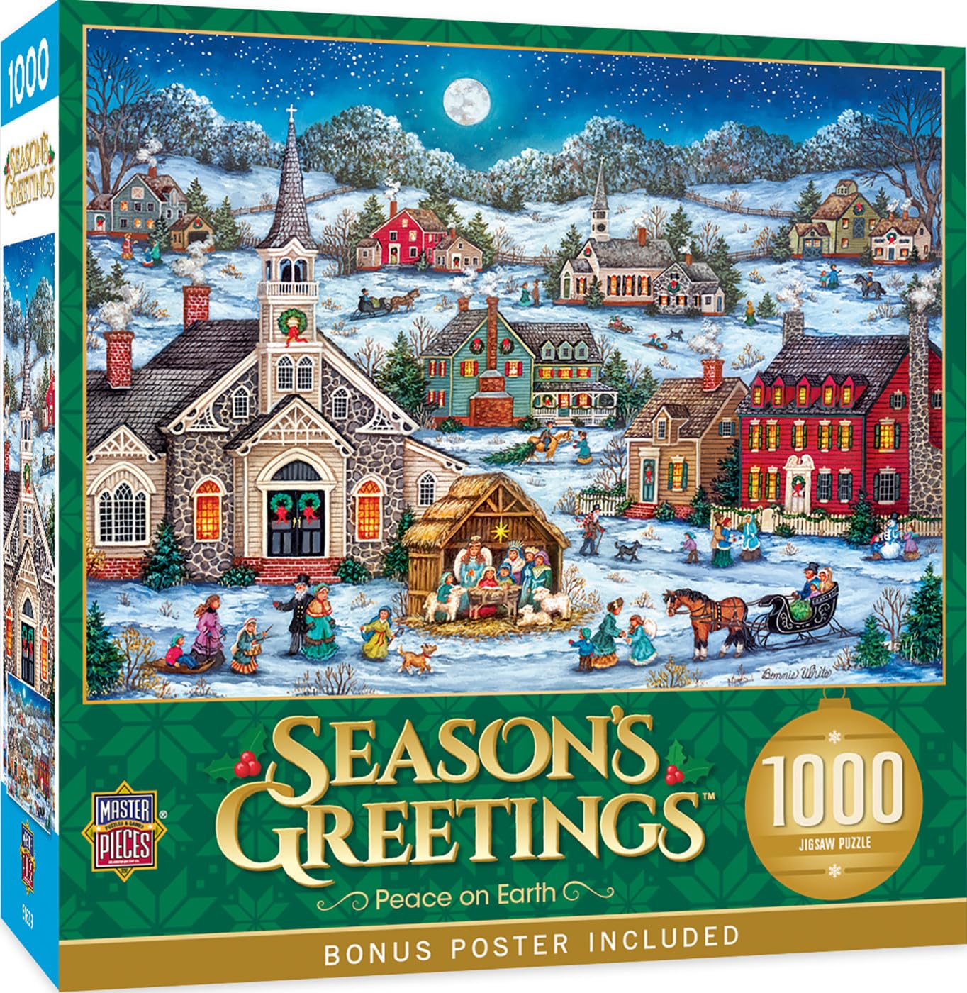 MasterPieces 1000 Piece Christmas Jigsaw Puzzle - Peace on Earth - 19.25x26.75