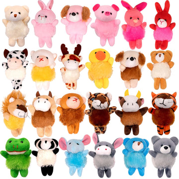 Joyrapt 24 Pack Small Stuffed Animals Bulk Gifts For Kids (2.3/2''-2.5/3.5'' Each), Party Favors Toys For Girls, Easter Basket S