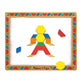 Melissa & Doug Deluxe Wooden Magnetic Pattern Blocks Set, 120 Magnets, Multi-color, 14.5 x 12.5 x 1.5, Educational Toy, Model 3590