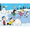 RoseArt - Peanuts - Ice Skating at The Pond - 100 Piece Jigsaw Puzzle for Kids and mature-themeds