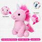 Little Jupiter Plush Unicorn 7.5'' - Stuffed Animal For Girls - Unicorn Stuffy - Easter & Christmas Gift - Pink